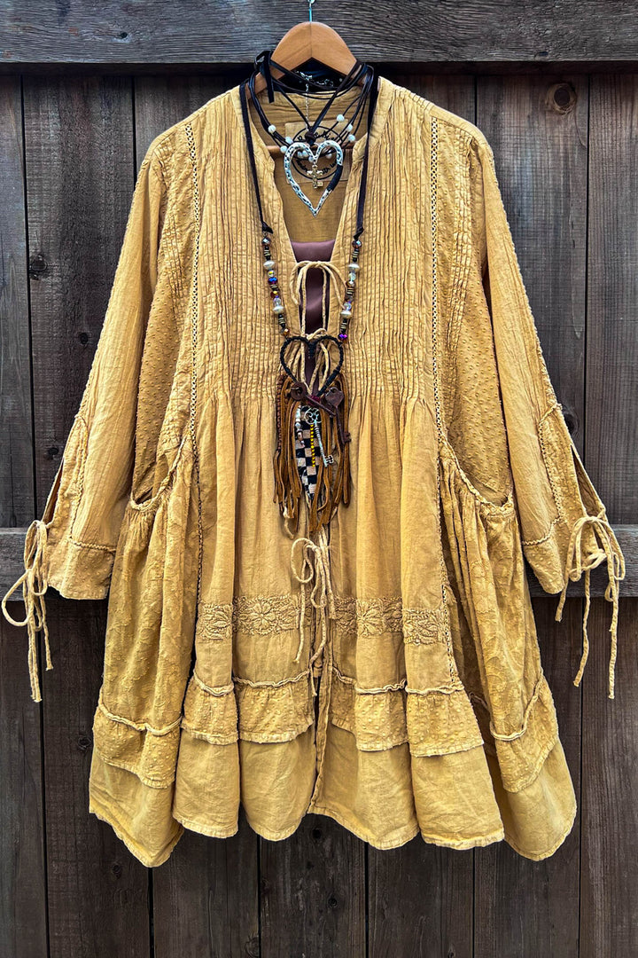 Forever Timeless Jacket Mustard - 100% Cotton