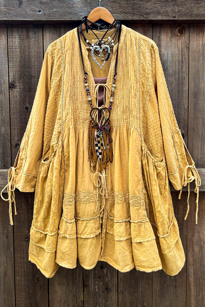 Forever Timeless Jacket Mustard - 100% Cotton