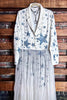 Whisper Your Wishes Blue Stars Long Jacket Mesh Tulle