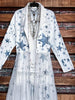 Whisper Your Wishes Blue Stars Long Jacket Mesh Tulle