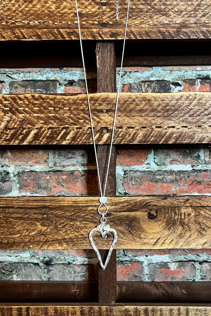 Close To My Heart Earring & Necklace Set in Silver Color