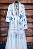 Whisper Your Wishes Blue Stars Long Jacket Mesh Tulle