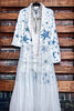 Whisper Your Wishes Blue Stars Long Jacket Mesh Tulle