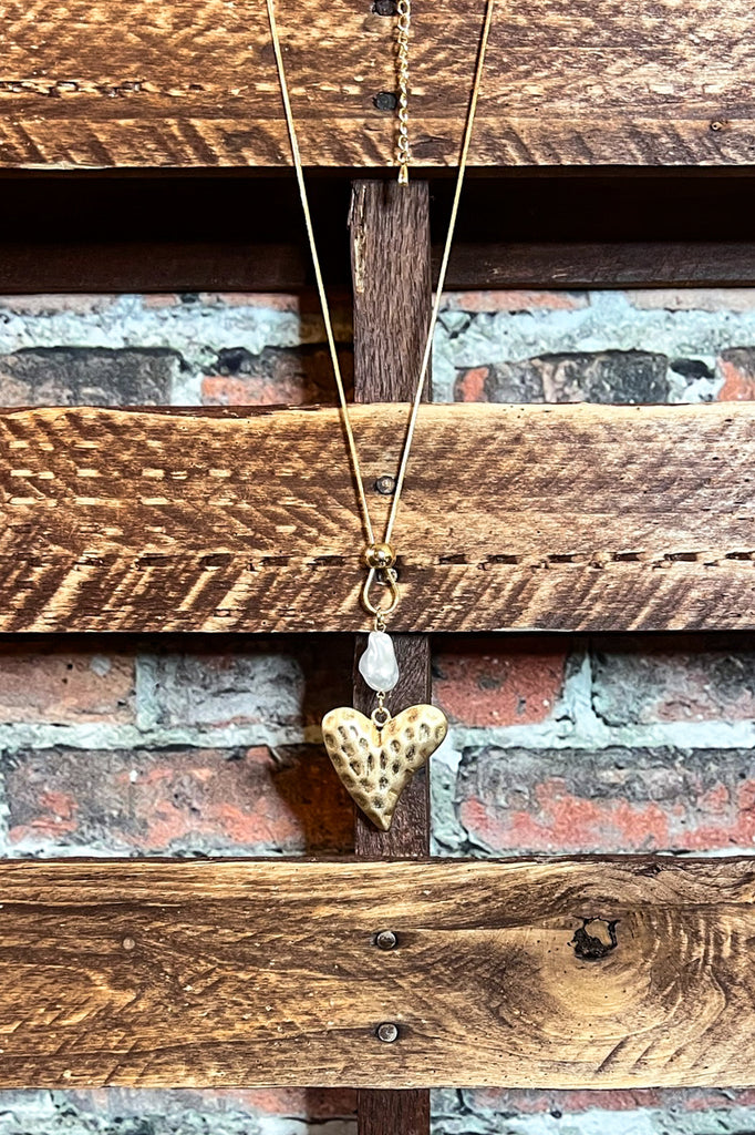 Sweet Fairytale Song Earring & Necklace Set in Gold Color