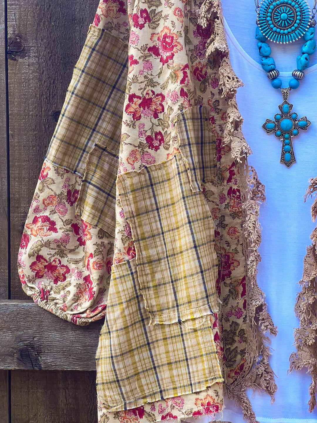 Patchwork Sunrise Boho-Artisan Jacket - Made in USA