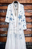 Whisper Your Wishes Blue Stars Long Jacket Mesh Tulle