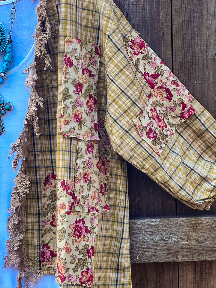 Patchwork Sunrise Boho-Artisan Jacket - Made in USA