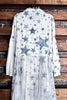 Whisper Your Wishes Blue Stars Long Jacket Mesh Tulle