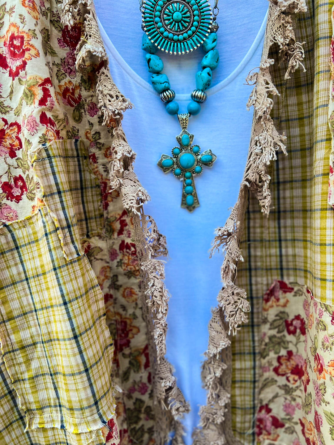 Patchwork Sunrise Boho-Artisan Jacket - Made in USA