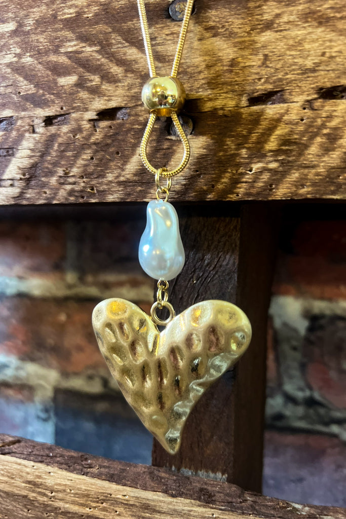 Sweet Fairytale Song Earring & Necklace Set in Gold Color