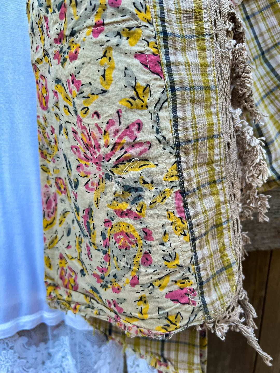 Patchwork Sunrise Boho-Artisan Jacket - Made in USA