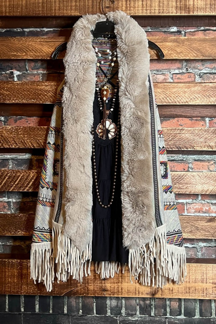 S-XL SIZE VEST IN TAUPE & MULTI ---------SALE