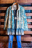 BLISSFUL MOMENTS FAB LACE JACKET IN BLUE DENIM COLOR