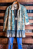 BLISSFUL MOMENTS FAB LACE JACKET IN BLUE DENIM COLOR