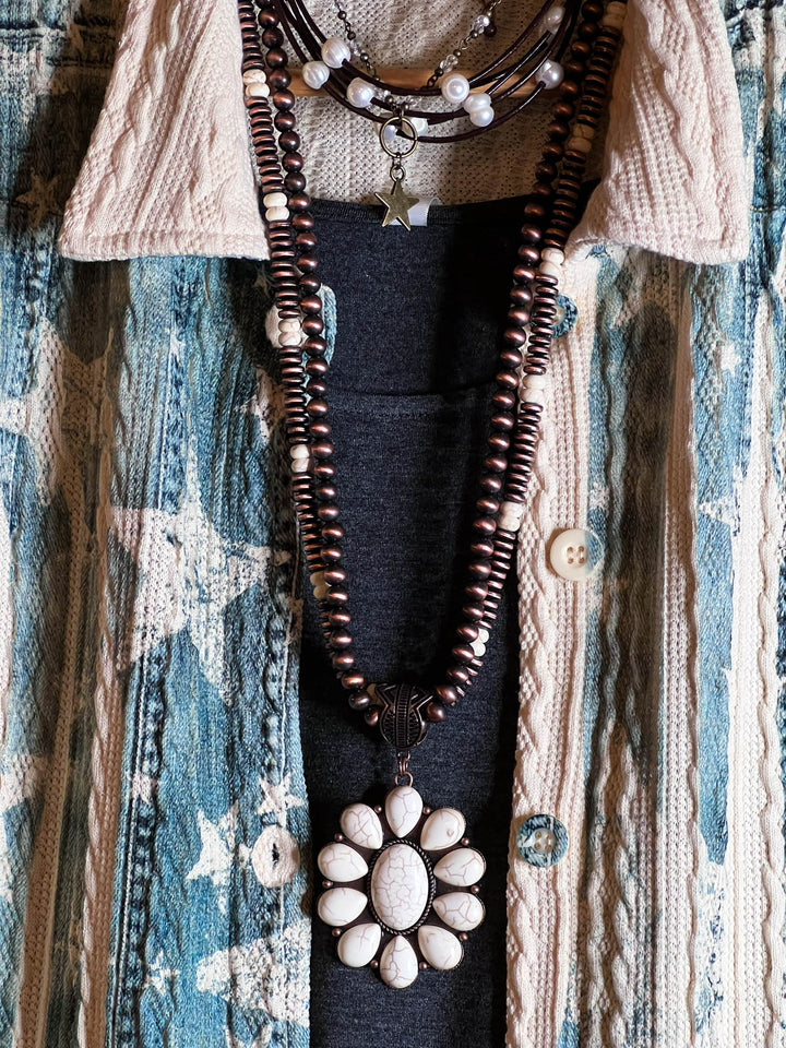 BLISSFUL MOMENTS LACE JACKET IN BLUE DENIM COLOR