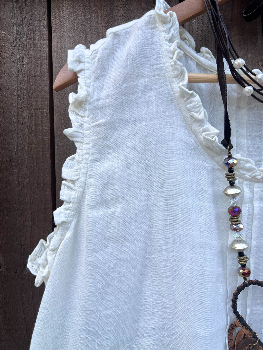 JUST THE SIMPLE THINGS 1OO% COTTON TUNIC - WHITE