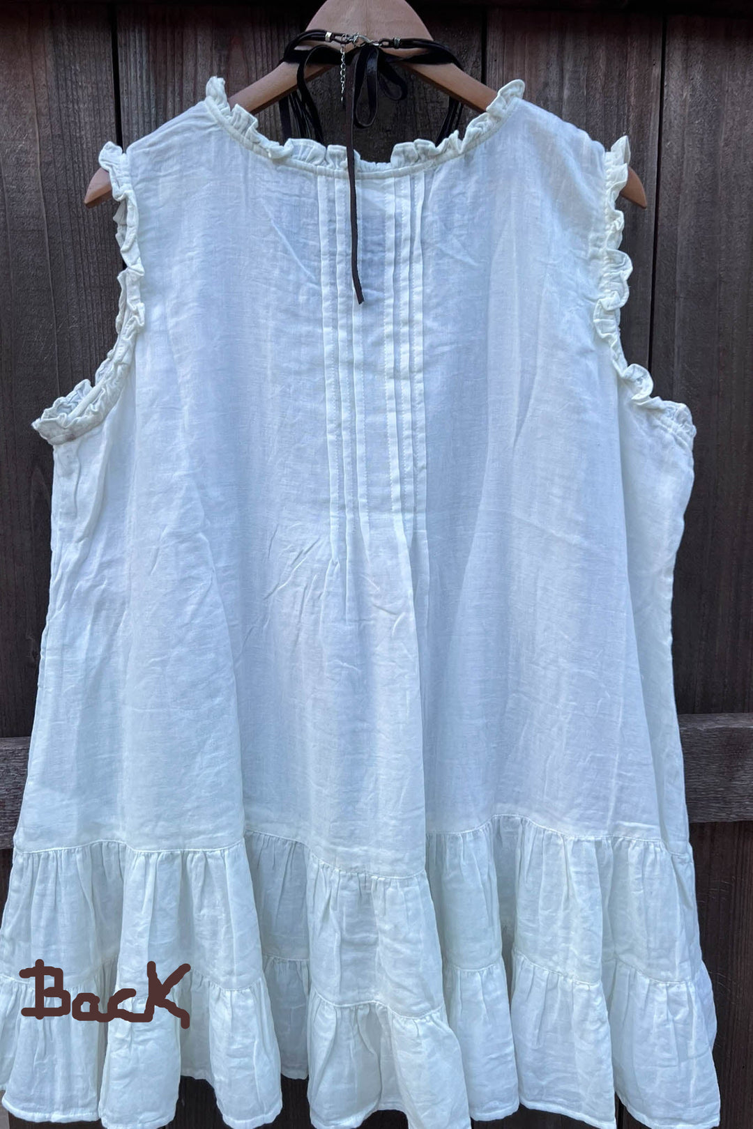 JUST THE SIMPLE THINGS 1OO% COTTON TUNIC - WHITE