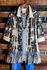 BLISSFUL MOMENTS FAB LACE JACKET IN BLACK & BEIGE