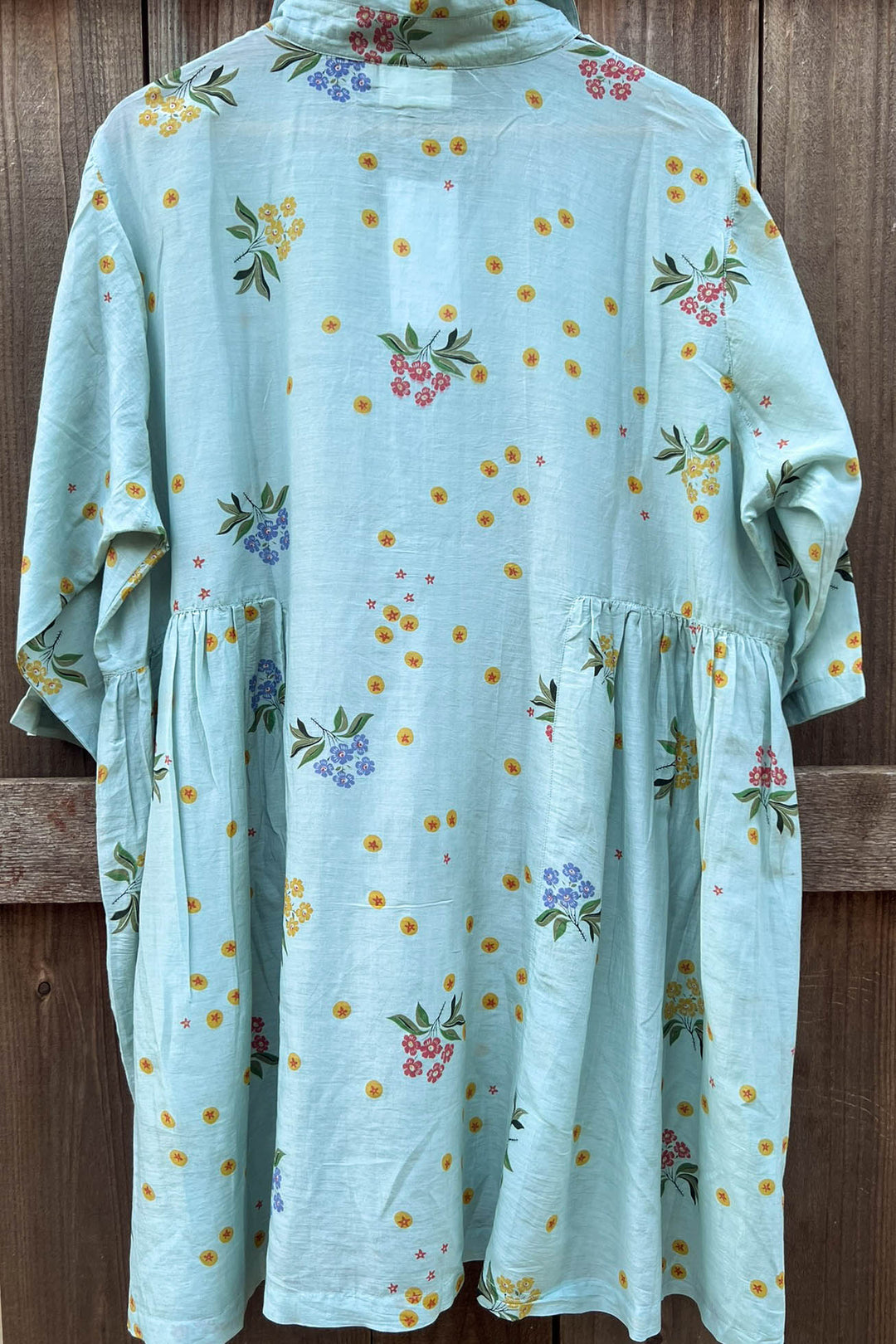 INFINITE POSSIBILITIES OVERSIZED LIGHTWEIGHT SHIRT IN BLUE SAGE