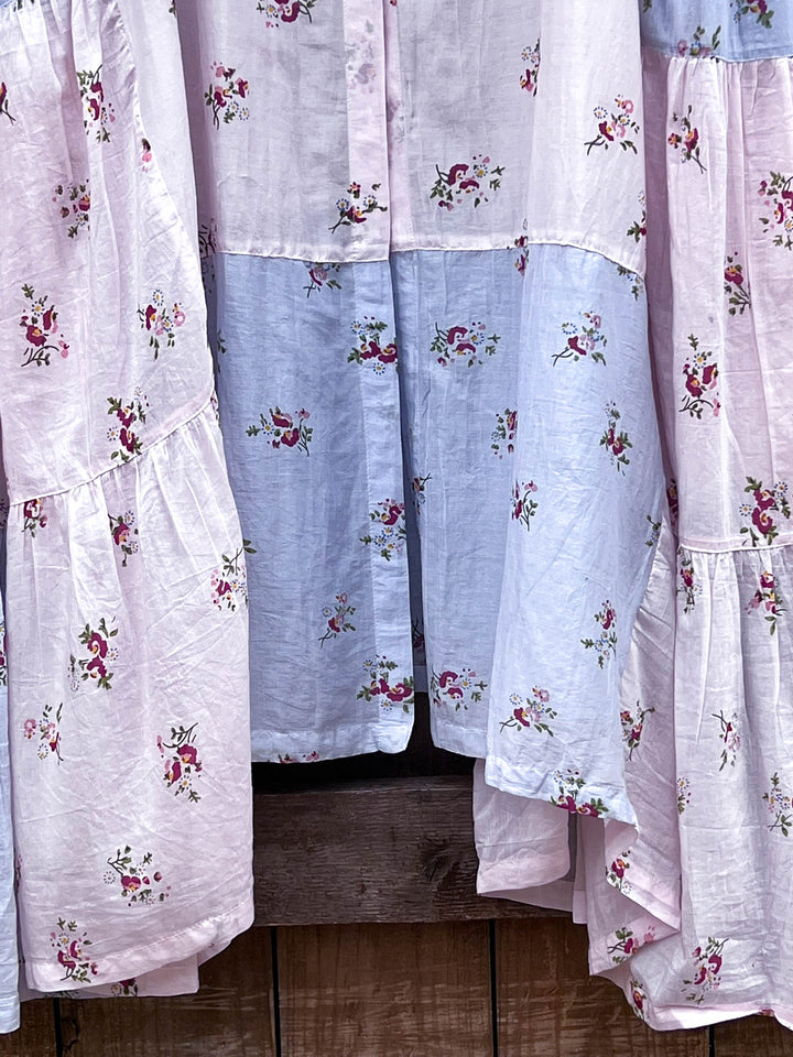Lightly Covered Duster Oversized Light Blue/Pink