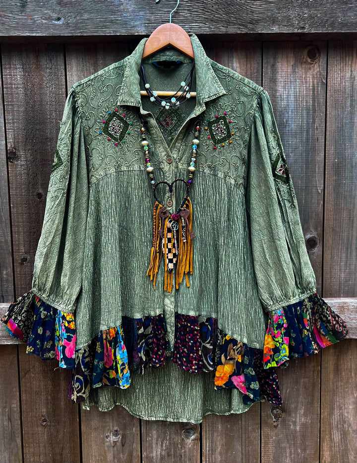 Canyon Dewdrops Green Top