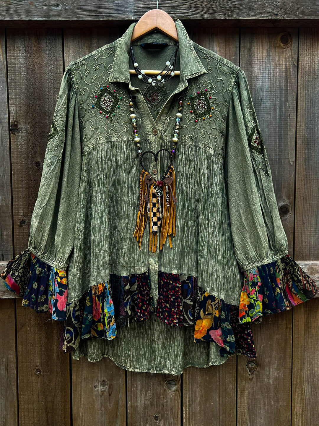 Canyon Dewdrops Green Top