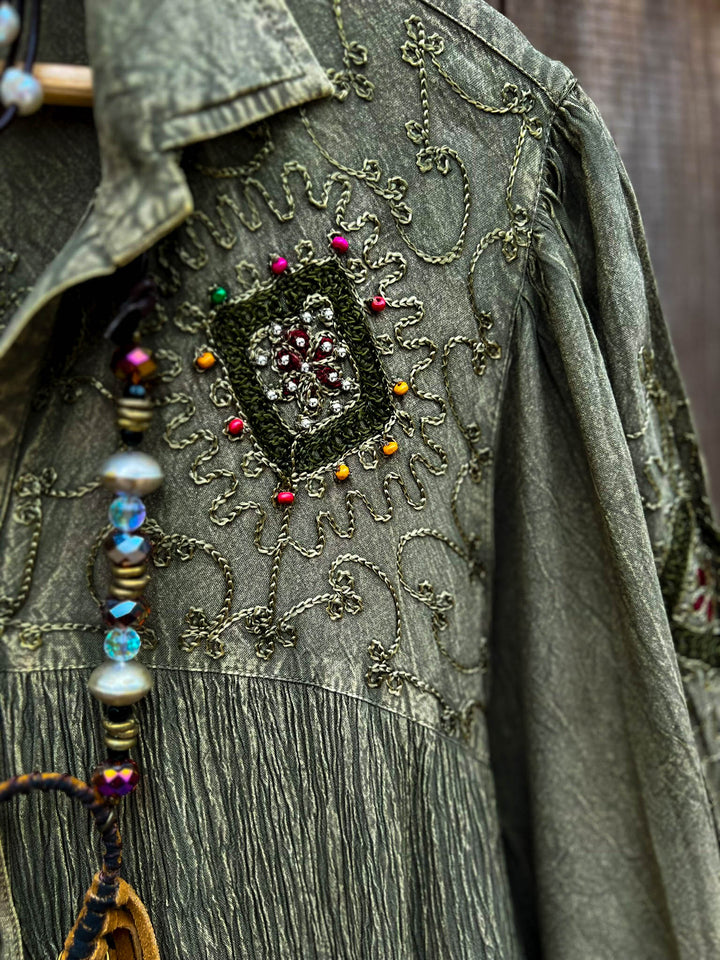 Canyon Dewdrops Green Top