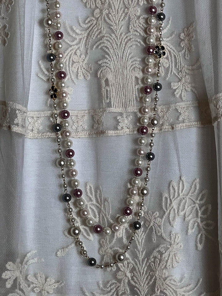 PRETTY THINGS  LACE TUNIC IN NATURAL