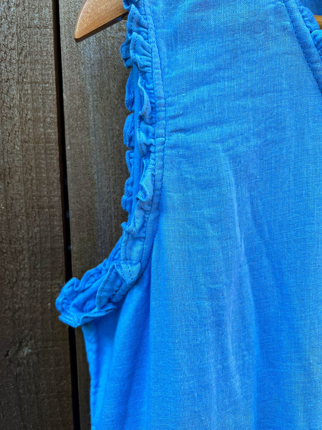 JUST THE SIMPLE THINGS 1OO% COTTON TUNIC - BLUE