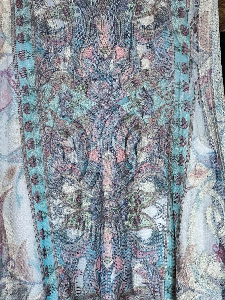 BEST OF MY LOVE LACE VEST IVORY & TURQUOISE