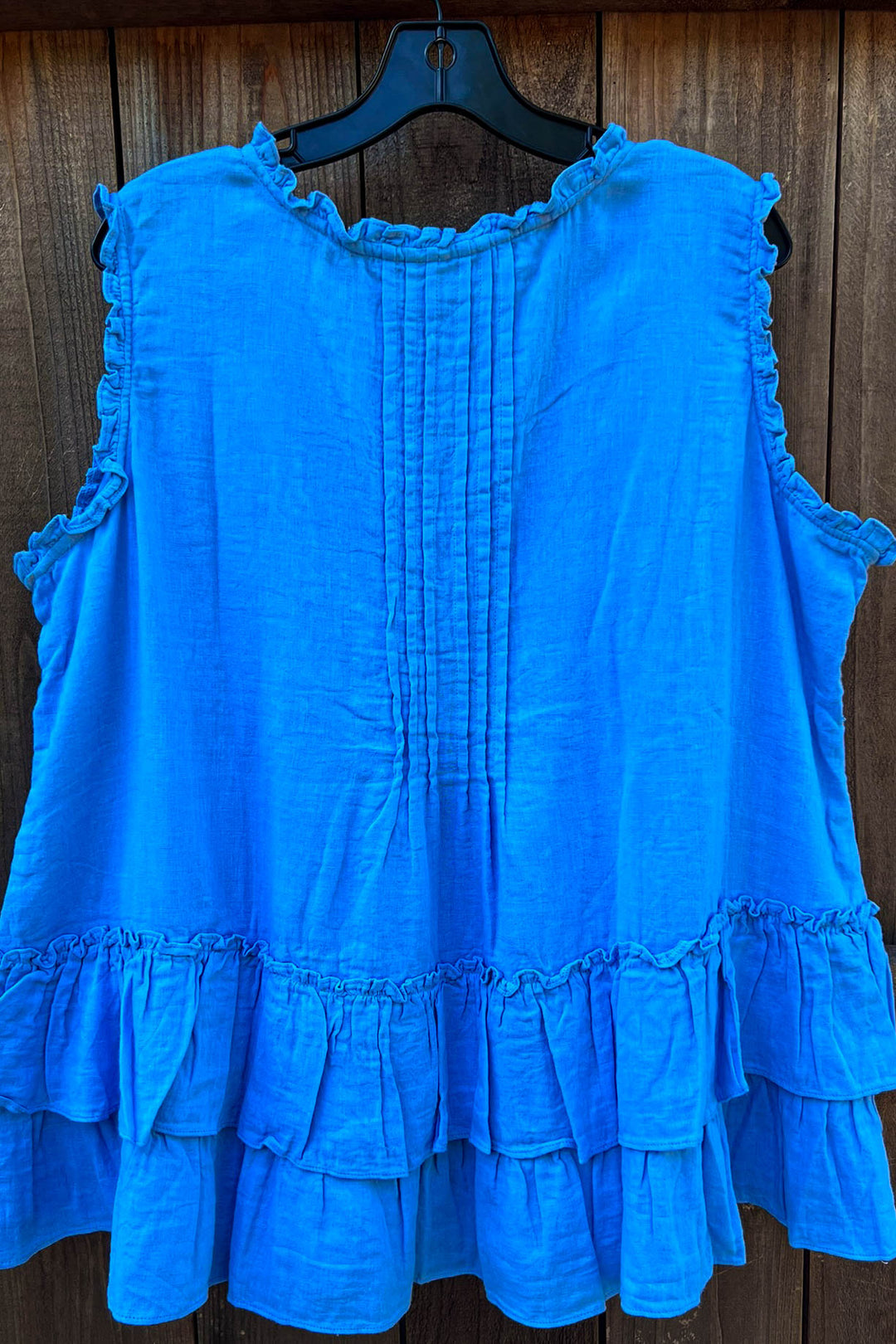 JUST THE SIMPLE THINGS 1OO% COTTON TUNIC - BLUE
