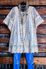 BY THE LIGHT OF THE MOON ROMANCE LACE TUNIC IN NATURAL BEIGE