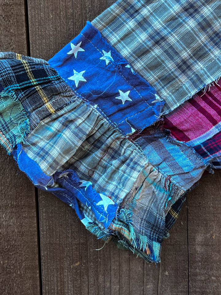 Be Free Stars Boho Shabby Patchwork 1OO% Cotton -Multi-Color