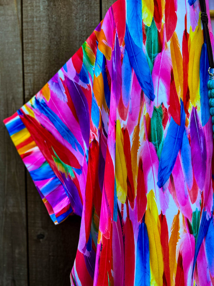 Magic Euphoria Feather Multi-Color Tunic