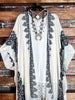JOYFULLY YOURS BALI LIGHTWEIGHT KIMONO IVORY MIX