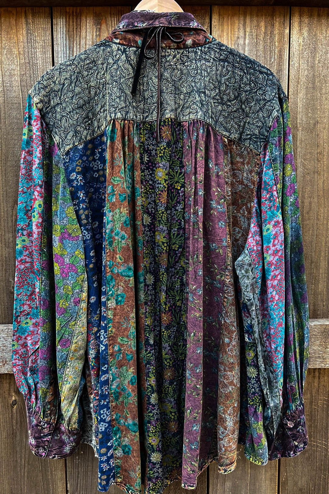 Rustic Roots Garden Patchwork Tunic - Amber
