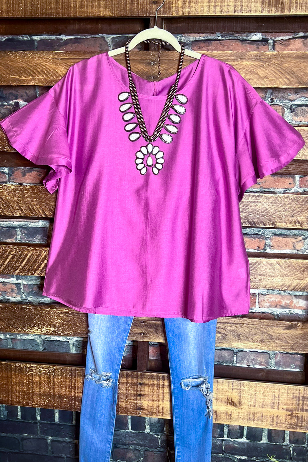 BLOUSE IN ORCHID PINK ----------------- SALE