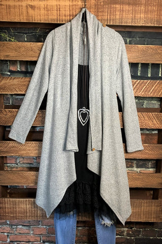 COMFY MAXI DRESS IN LIGHT GRAY---------SALE