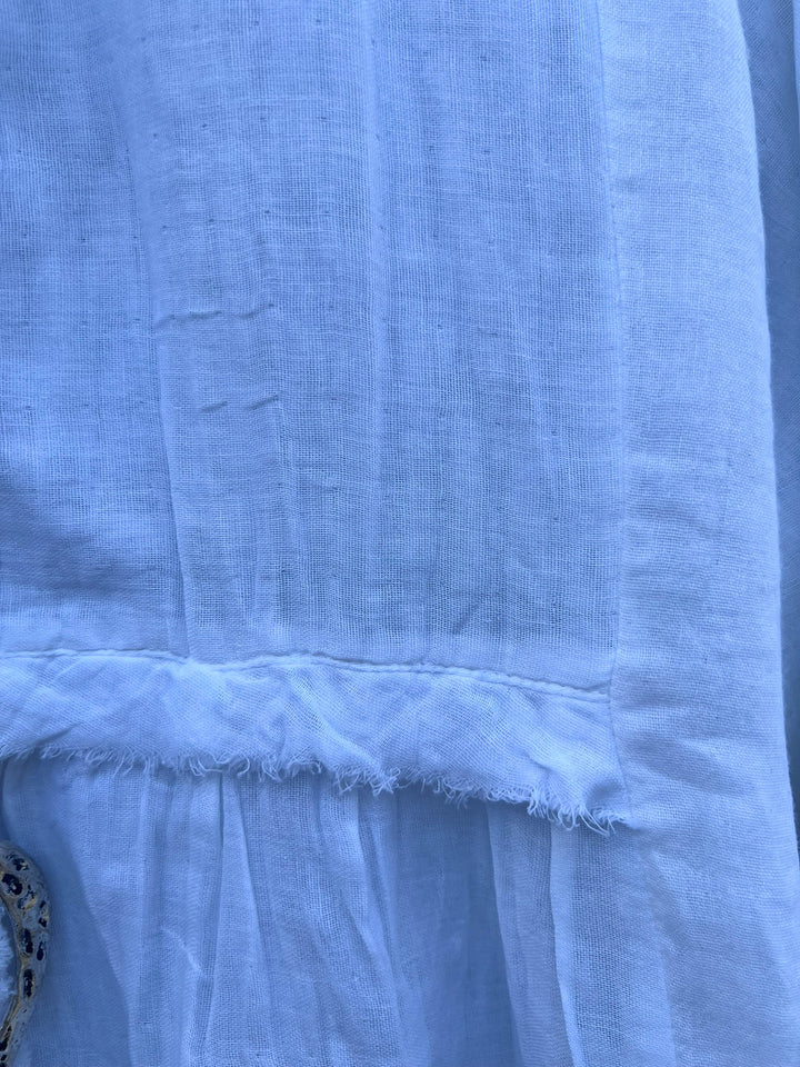 JUST THE SIMPLE THINGS 1OO% COTTON TUNIC - WHITE