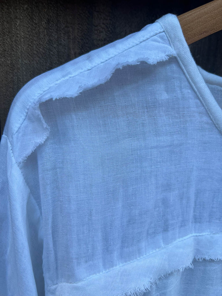 JUST THE SIMPLE THINGS 1OO% COTTON TUNIC - WHITE