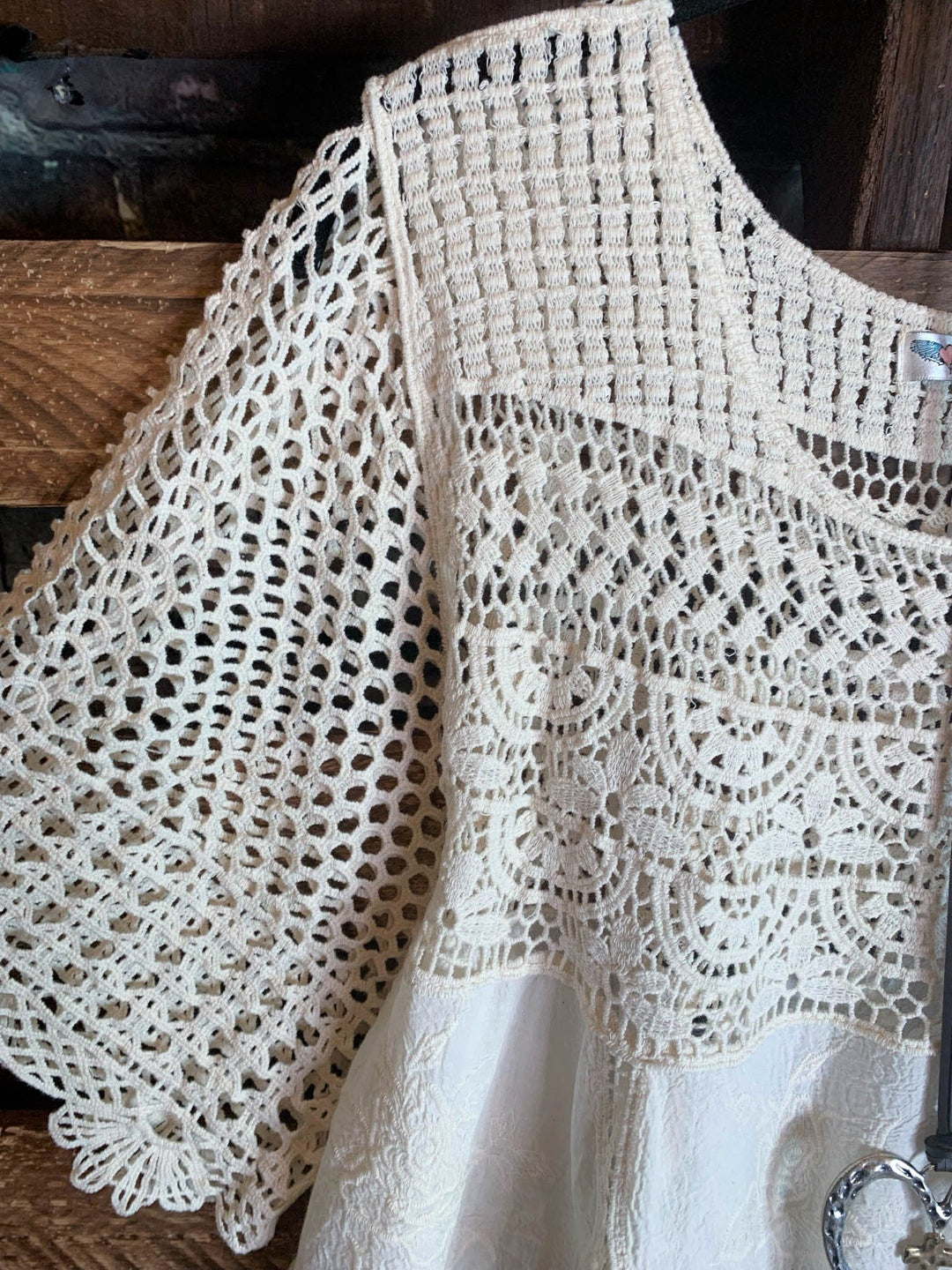 GRACEFUL BEAUTY 100% COTTON CROCHET LACE - NATURAL