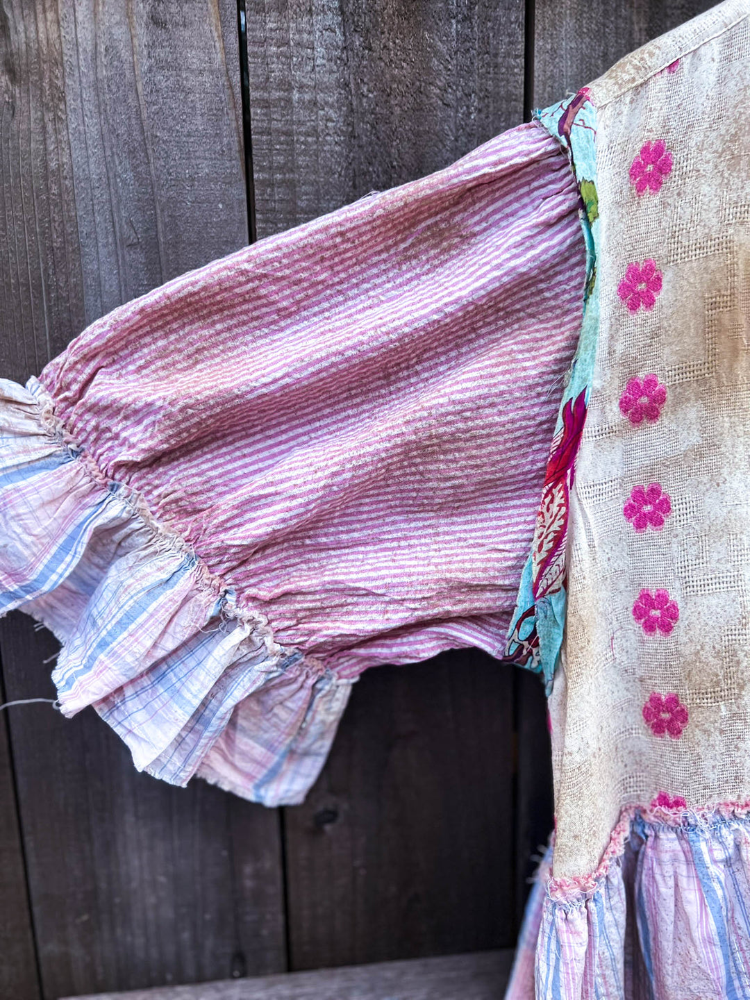 Garden Tea Patchwork Shacket -100% Cotton