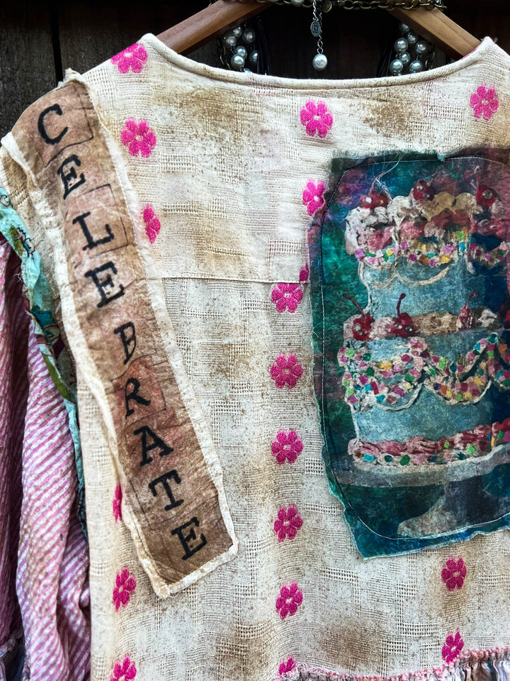 Garden Tea Patchwork Shacket -100% Cotton
