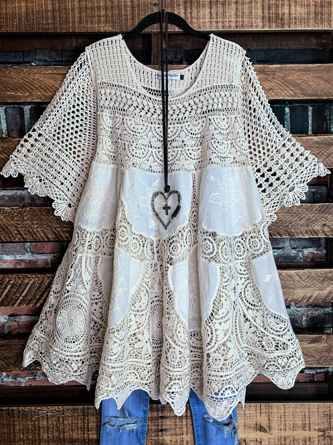 GRACEFUL BEAUTY 100% COTTON CROCHET LACE - NATURAL