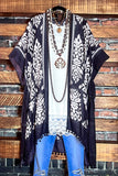 Dancing In The Moonlight Kimono In Charcoal