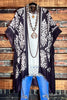Dancing In The Moonlight Kimono In Charcoal