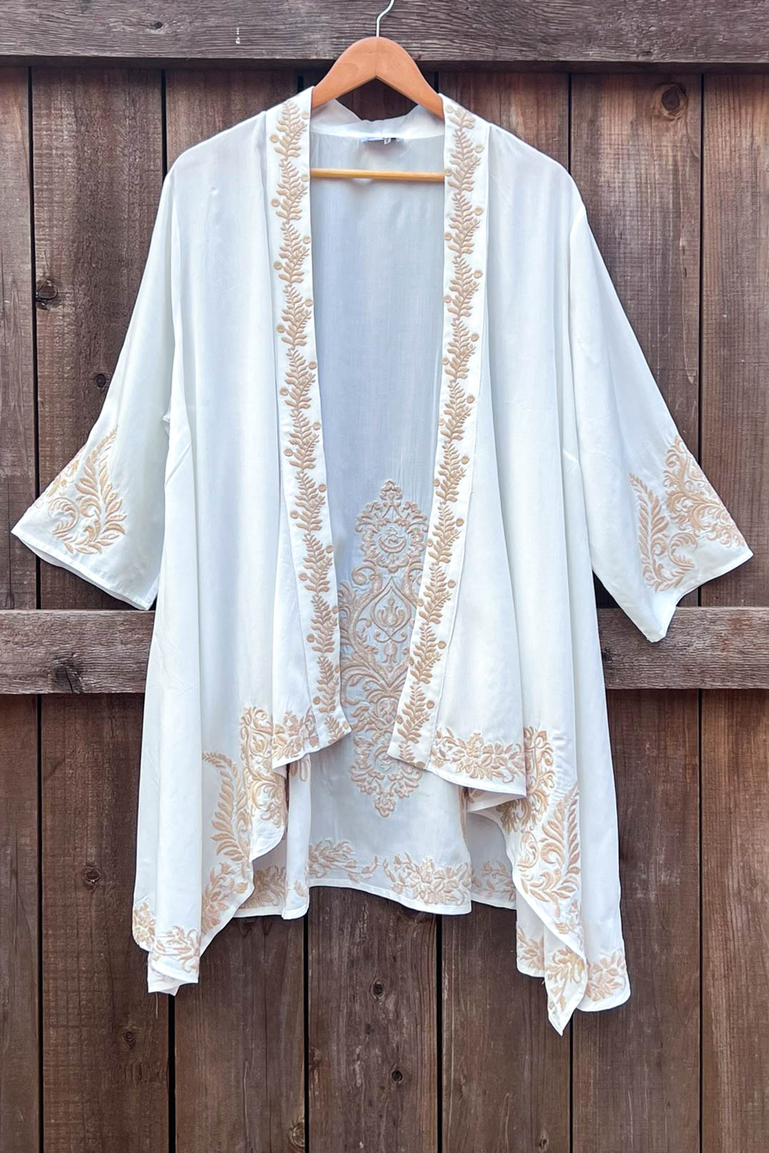 Beauty in Detail Fab Embroidered Jacket Cardigan - Beige