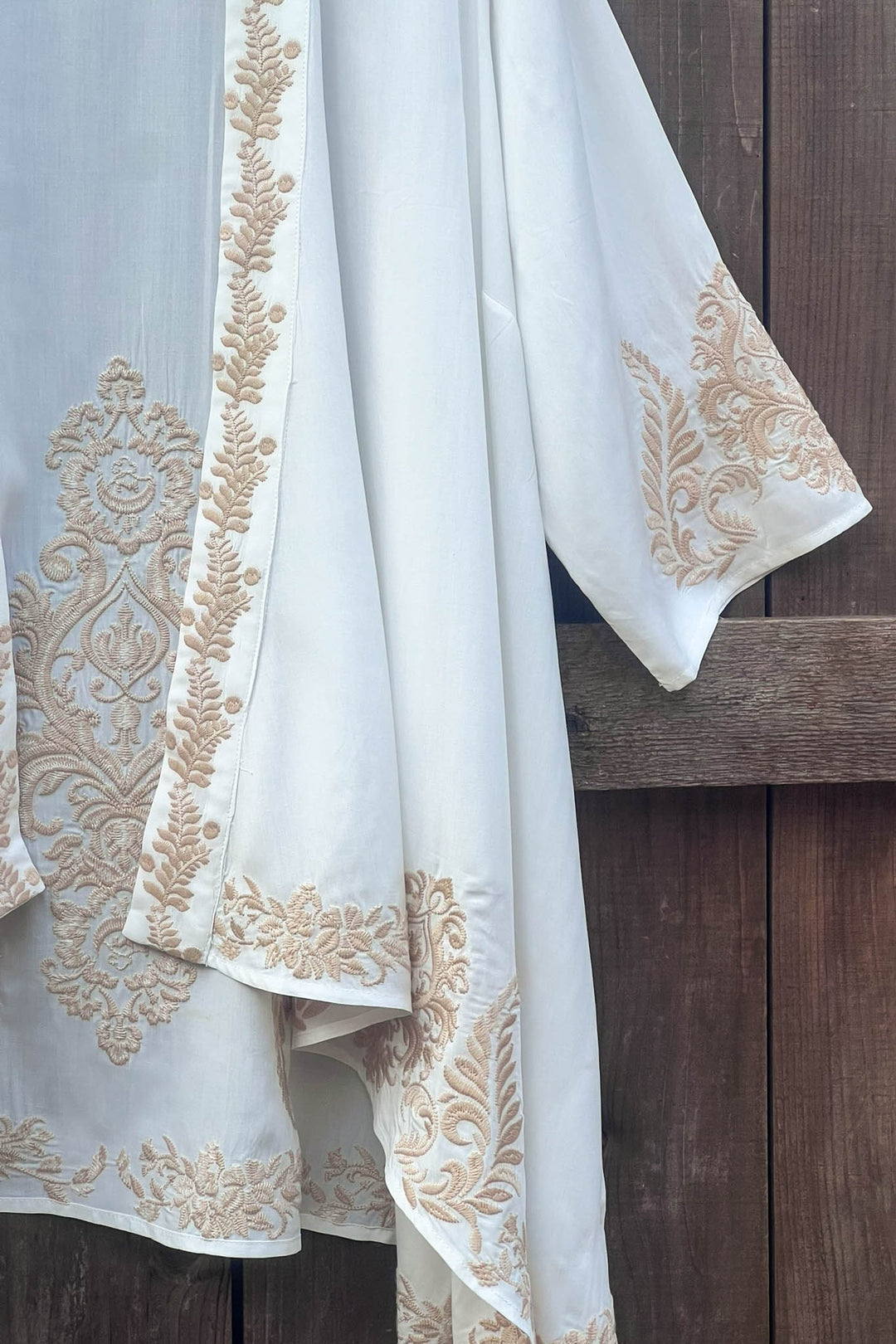 Beauty in Detail Fab Embroidered Jacket Cardigan - Beige