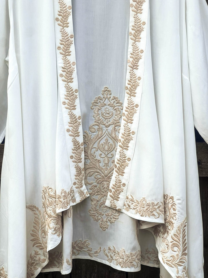 Beauty in Detail Fab Embroidered Jacket Cardigan - Beige
