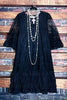 ADMIRE YOUR BEAUTY BLACK EMBROIDERED LACE DRESS
